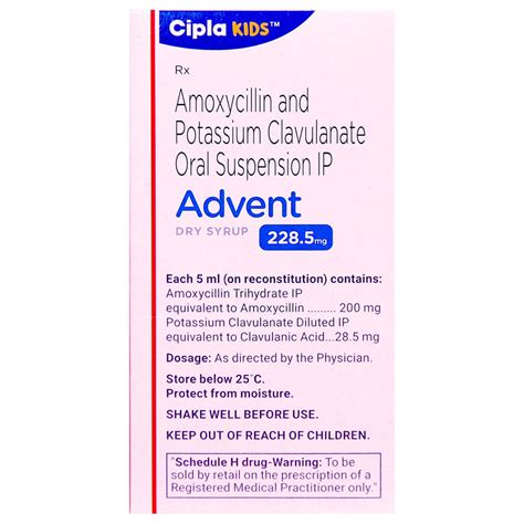 Advent 228.5 mg Dry Syrup | Uses, Side Effects, Price | Apollo Pharmacy