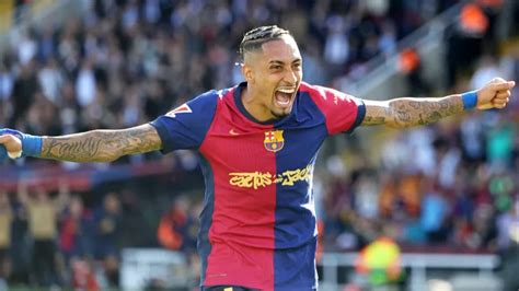 Raphinha stats 2024-25: Goals, assists, trophies of Barcelona star and ...