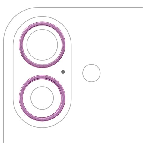 Back Camera Bezel Ring Only Compatible For iPhone 16 / 16 Plus (Pink)