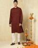 Buy Maroon Kurtas for Men by Fabindia Online | Ajio.com