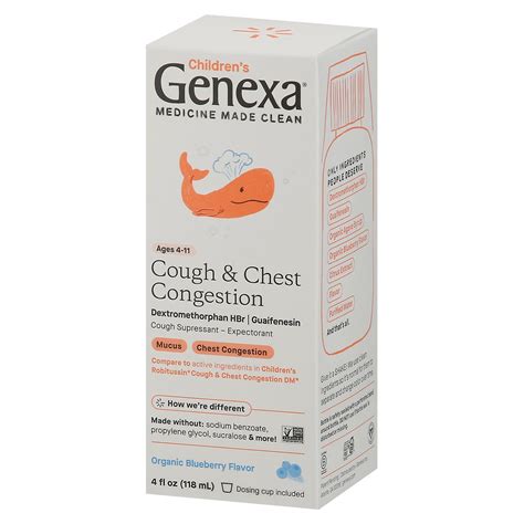 Genexa Kid's Cough & Chest Congestion, 4 Oz 1 ct | shipt