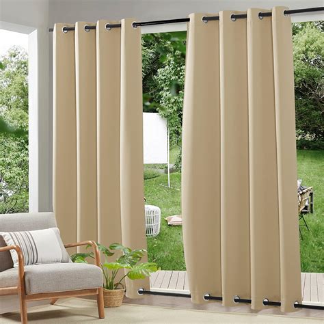 Amazon.com: RYB HOME Outdoor Curtains for Patio - Waterproof & Sunlight ...