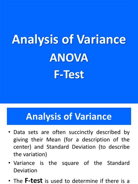 Image result for Example for Methods of Variance Analysis