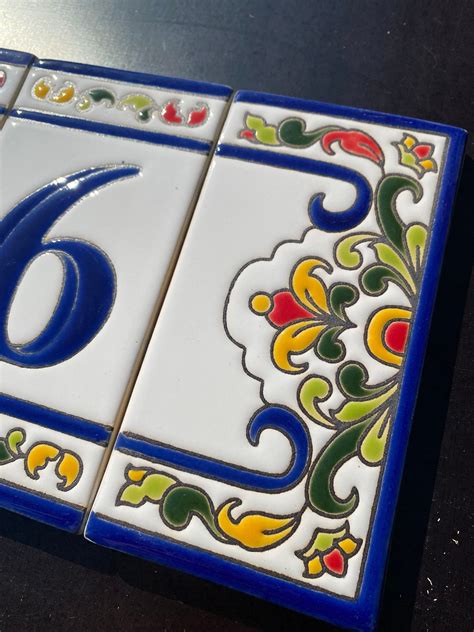 Ceramic House Numbers, Outdoor Address Numbers, Custom Color Decorative ...