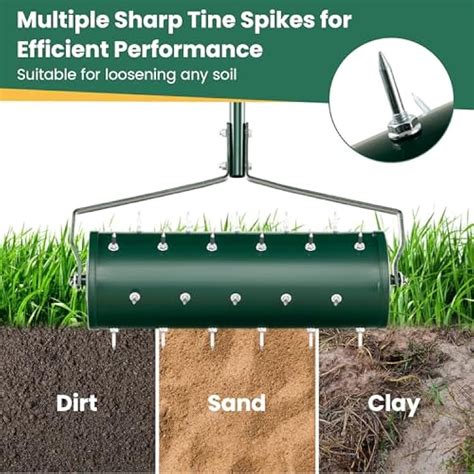 Goplus Rolling Lawn Aerator, 21-Inch Garden Yard India | Ubuy