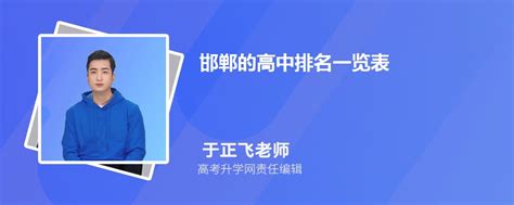 2024年邯郸的高中排名一览表(附高中最新排行榜)