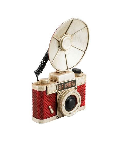 Câmera Fotográfica Vermelha 23x4x15cm Estilo Retrô Vintage | AT2004B ...