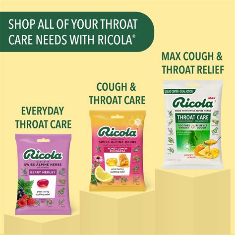 "Ricola Herb Cough Drops: Throat Relief, 21 Count" | Amerikasepetim