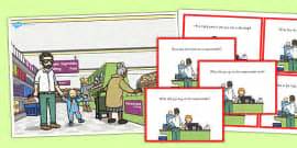Picture Scenes and Wh- Questions - ESL Question Forms
