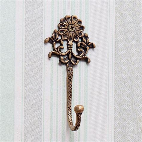 Beautiful Brown Finish Brass Wall Hook for Hanging