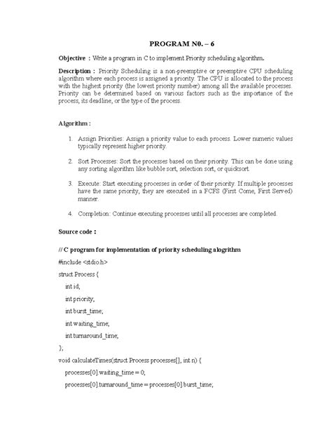 Program N0 6 - PROGRAM N0. – 6 Objective : Write a program in C to ...