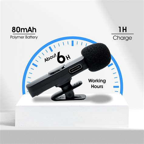 MK-08 Wireless Lavalier Microphone Collar Mic – MAK | Mak Mobile India
