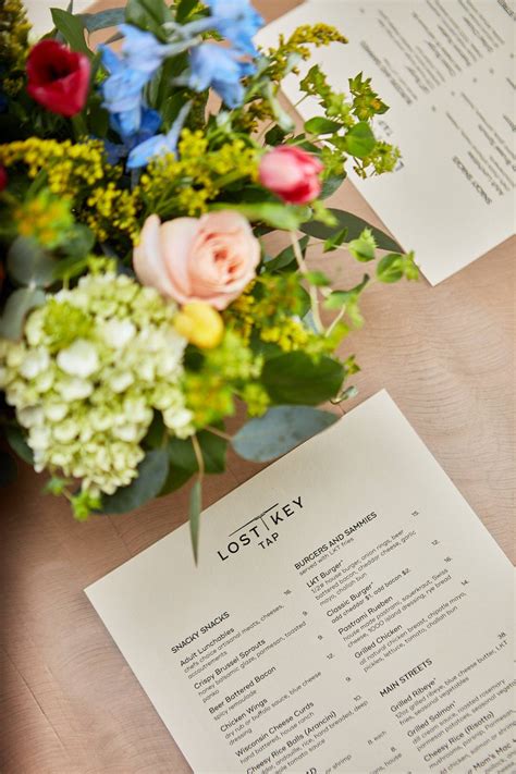 Menu at Lost Key Tap restaurant, Wrightstown