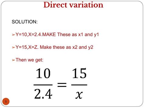 Image result for Indirect Variation Math