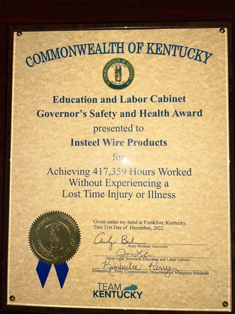 Congratulations to our Insteel Wire Products team in Hickman, KY. I’m ...