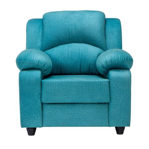 Emden Pro Cozy Fabric Sofa 1-Seater - Blue – Chera Home Junction