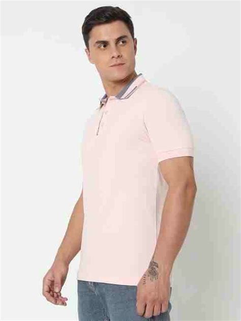 Slim Fit Solid Polo T-Shirt with Short Sleeve