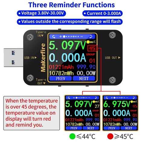 MakerHawk USB Power Meter, Bluetooth Type-C Tester, India | Ubuy