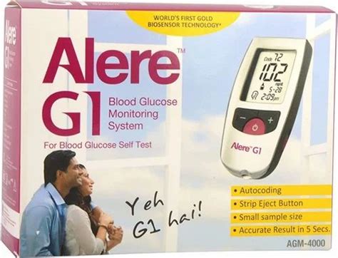 Blood Glucose Monitor - Alere G1 Glucometer Trader - Retailer from Chennai