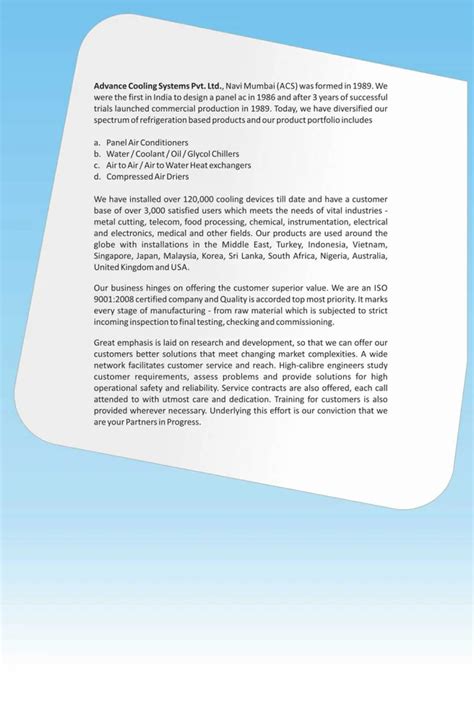 Panel Air Conditioner - Advance cooling- Panel Ac Manufacturer from Pune