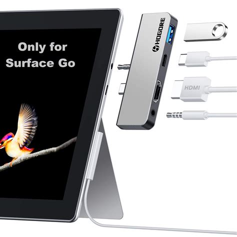 Surface Go USB C Hub, 4-in-1 Surface Go Dock with USB C to 4K HDMI ...