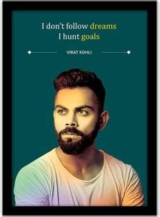 Virat Kohli Quotes Wall Frame | Paper Print - Quotes & Motivation ...