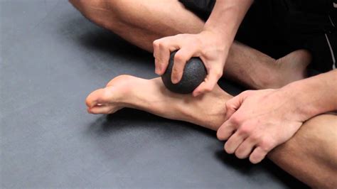Myofascial Release - inside ankle - Ball - YouTube