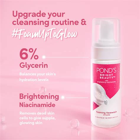 POND'S Bright Beauty Foaming Pump Facewash | Refreshing Cleanser for ...