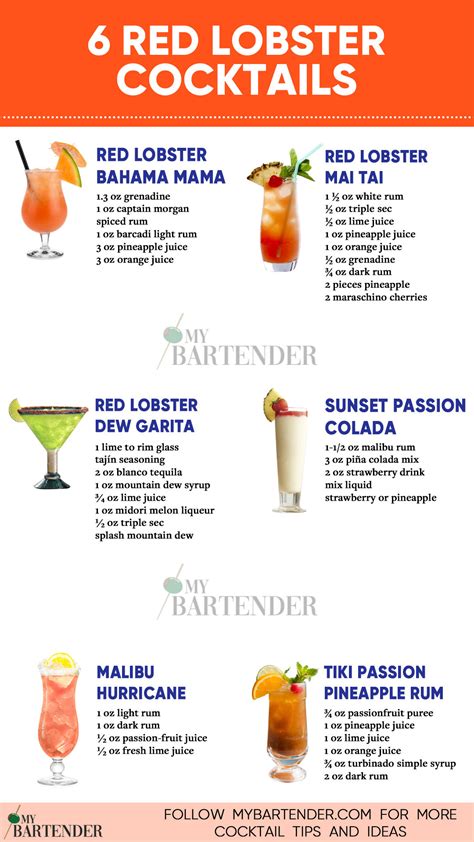 8 Best Red Lobster Cocktails to Try | Recipe | Alcohol drink recipes ...