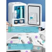 Buy 10 Liter/11 Can Mini Fridge with 3-Mode Led Adjustable & Mirror ...
