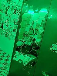 Buy Wall1ders Mirror Stickers for Wall, Hexagon Mirror Wall Stickers ...