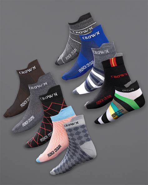Buy Ankle Length Socks For Men Online from French Crown at Best Price
