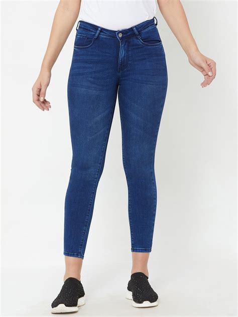 Buy Women Mid-Rise Skinny Crop Jeans | Kraus Jeans