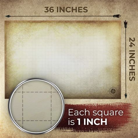 EVERGAME Reusable DND Mat for Usage with Dungeons and Dragons starter ...