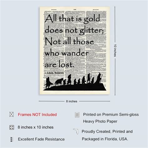 Buffay lotrs Quotes Wall Decor, Tolkien Wall Art, Tolkien India | Ubuy