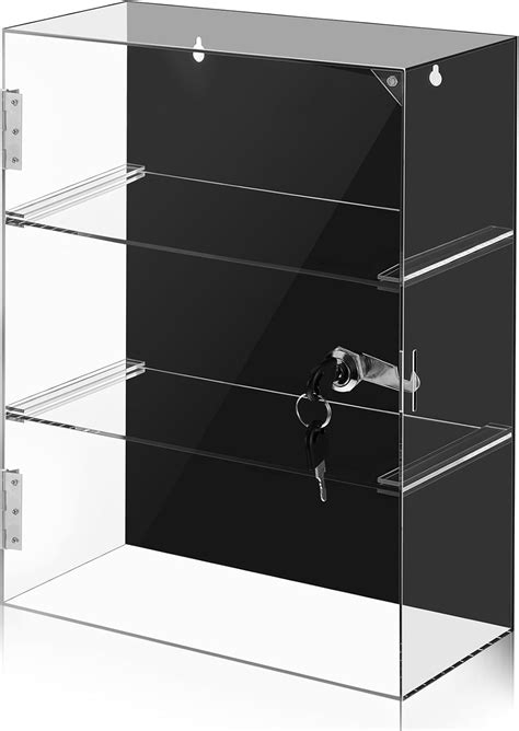 Amazon.com: Barydat Acrylic Display Case with Lock Key Countertop ...