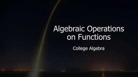 Image result for Algebraic Operations On Functions