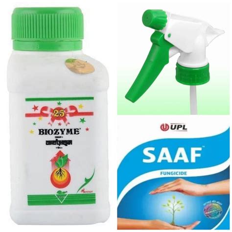 Buy Sanjeevani Agro Biozyme 100 ML + SAAF 20 GM + spray . Online at ...