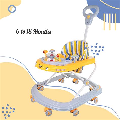 Baby Walker | Height Adjustable Walker| Push Handle | Folding with Dou ...