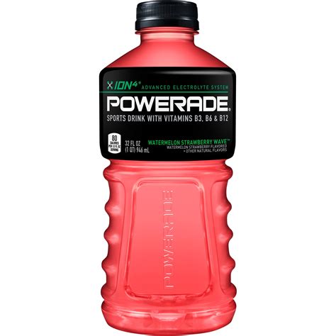 Buy POWERADE Watermelon Strawberry Wave, ION4 Electrolyte Enhanced ...