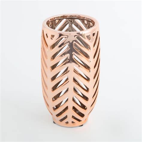 Buy Stellar Stoneware Chevron Hurricane Candle Holder from Home Centre ...