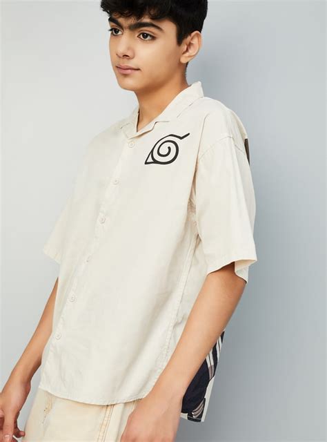 Buy Boys Kakashi Back Print Resort Shirt Online at just Rs. 699.0 ...