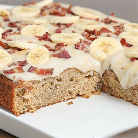 Gluten and Dairy Free Maple Bacon Banana Cake