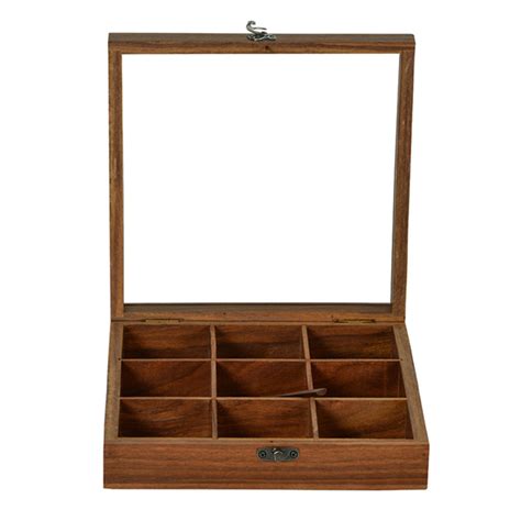 Buy Sheesham Wood Square Spice Box (9 Containers) With Spoon Online ...