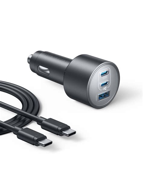 Amazon.com: Anker iPhone 16 USB-C Car Charger, 167.5W Max 3-Port Ultra-Compact Type-C Fast ...