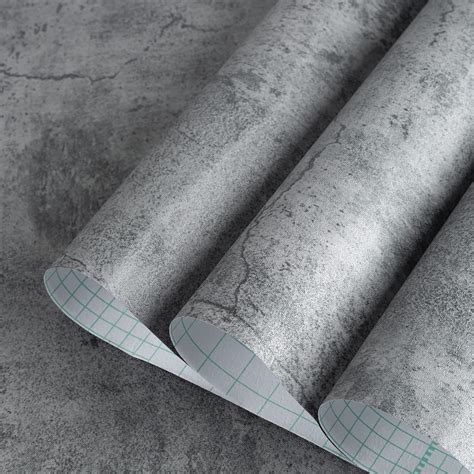 TOTIO Gray Concrete Contact Paper Matte Thick Textured India | Ubuy