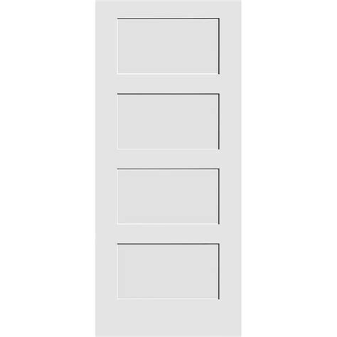 Trimlite 26" x 80" Primed 4-Panel Equal Panel Interior Shaker Slab Door ...
