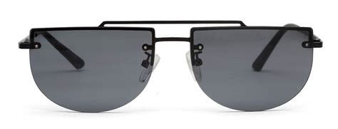 Buy Black Half Oval Sunglasses for Men & Women - YourSpex – GKB EYECARE ...