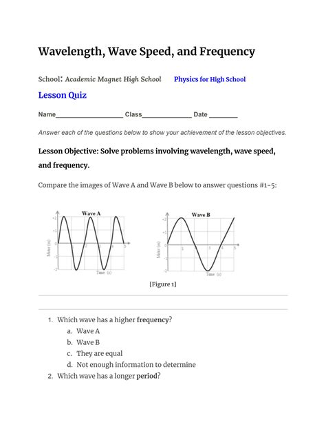 Image result for Wave Lesson Questions