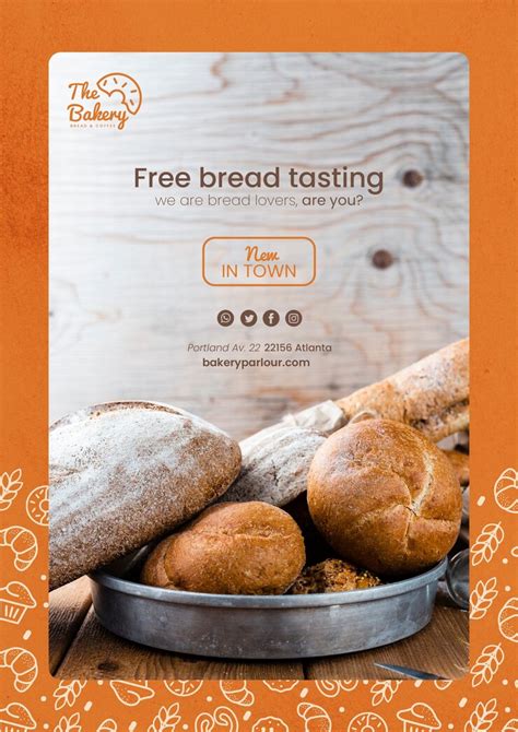 Web template concept for bakery products | Free PSD